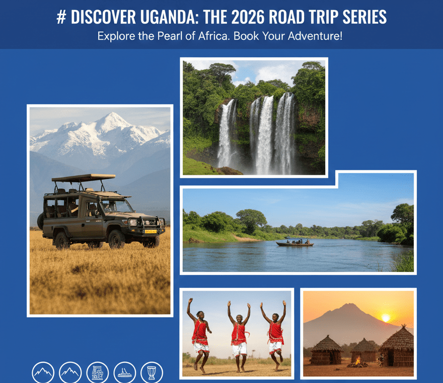 Rediscover the beauty of the Pearl of Africa with Kitara Foundation’s 2026 Road Trip Series. We’ve redesigned our expeditions to offer more than just a drive; these are immersive journeys into the heart of our culture, landscapes, and hidden gems.
Whether you are looking for the rugged plains of Karamoja, the misty hills of Kigezi, or the tropical breeze of the Ssese Islands, there is a seat waiting for you.