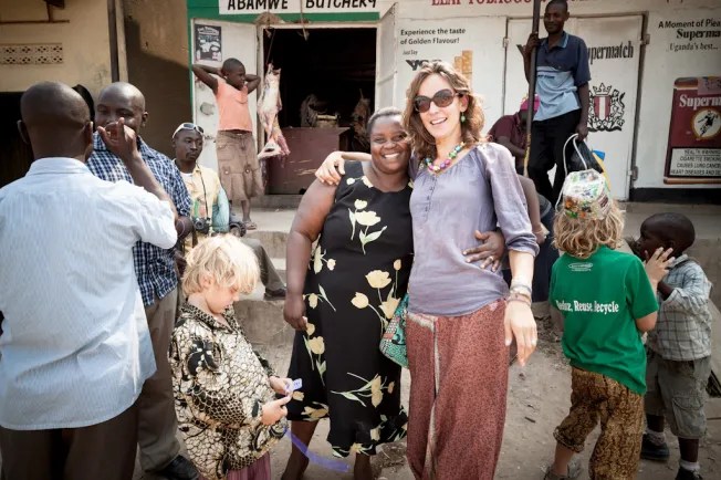 Visiting a local market in Kamwenge